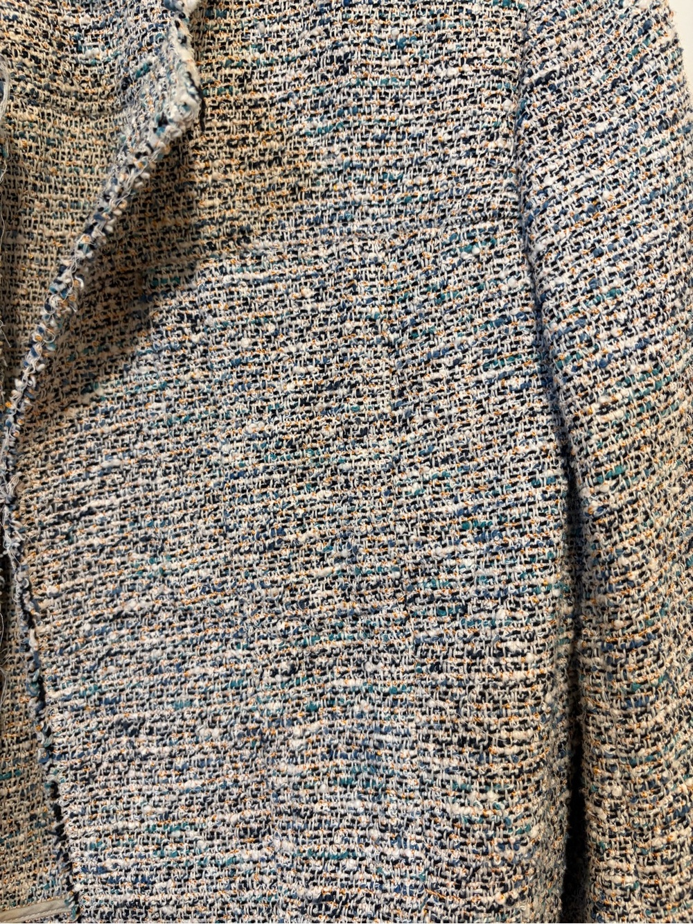 Theory Neutral Multi Tweed Cropped Jacket - Picture 4 of 6